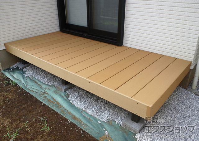 東京都町田市のLIXIL リクシル（トステム）のウッドデッキ リコステージII 単体 施工例