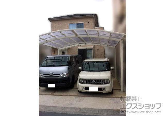 愛知県名古屋市ののカーポート レイナツインポート 積雪〜20cm対応 施工例