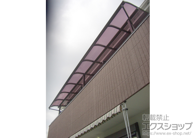 兵庫県川西市ののバルコニー・ベランダ屋根 ヴェクターテラス R型 屋根タイプ 連棟 積雪〜20cm対応 施工例