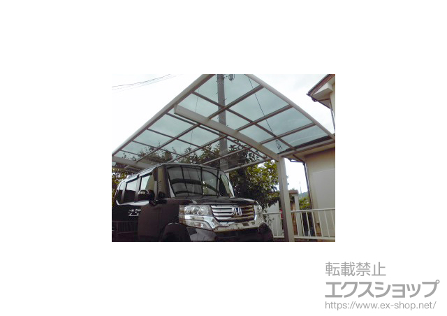 山梨県笛吹市ののカーポート プレシオスポート 積雪〜20cm対応 施工例