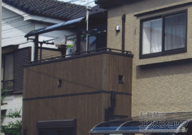 埼玉県川口市ののバルコニー・ベランダ屋根 ヴェクターテラス R型 屋根タイプ 単体 積雪〜20cm対応 施工例