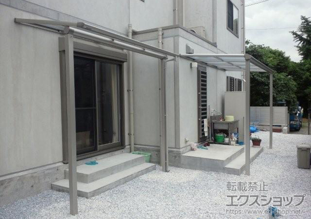 福岡県宮若市ののテラス屋根 ヴェクター F型 テラスタイプ 単体 積雪〜20cm対応 施工例