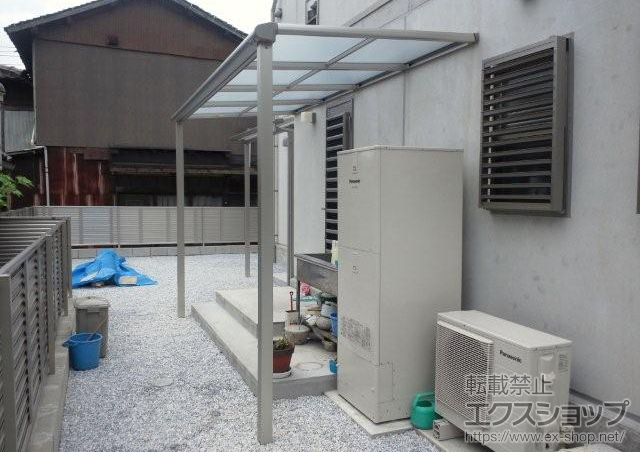 福岡県宮若市ののテラス屋根 ヴェクター F型 テラスタイプ 単体 積雪〜20cm対応 施工例