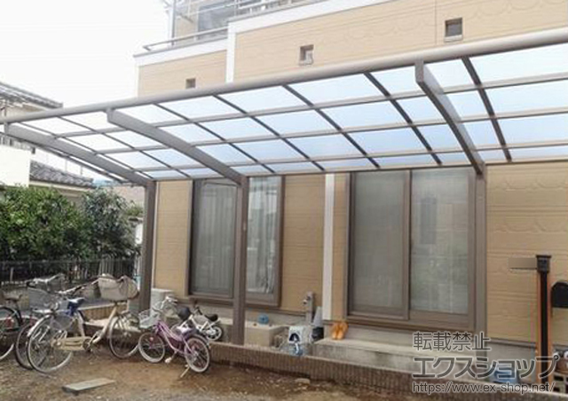 埼玉県さいたま市のLIXIL リクシル（トステム）のカーポート カーブポートシグマIII 延長 積雪〜30cm対応 施工例