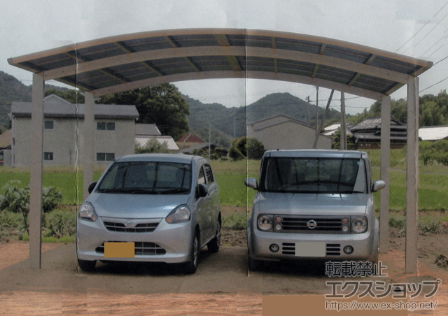 香川県さぬき市ののカーポート レイナツインポート 積雪〜20cm対応 施工例