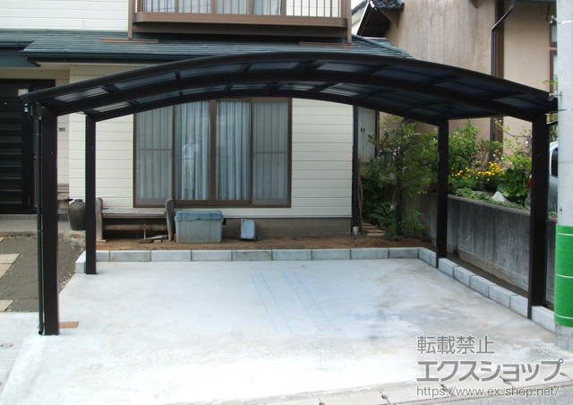 長野県松本市ののカーポート レイナツインポート 積雪〜20cm対応 施工例