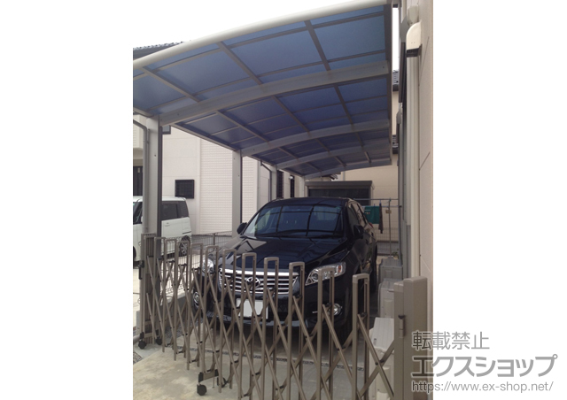 千葉県佐倉市ののカーポート レイナポート 縦連棟 積雪〜20cm対応 施工例