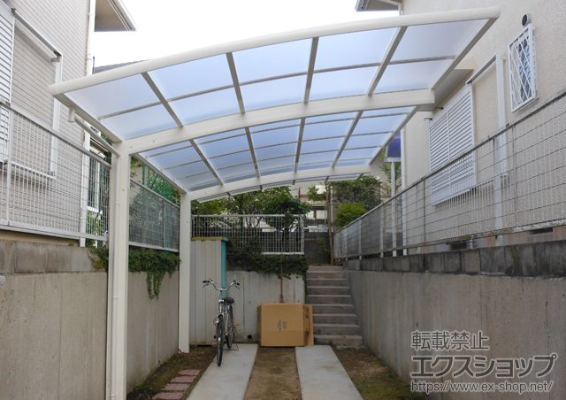 兵庫県西宮市ののカーポート レイナポート 積雪〜20cm対応 施工例