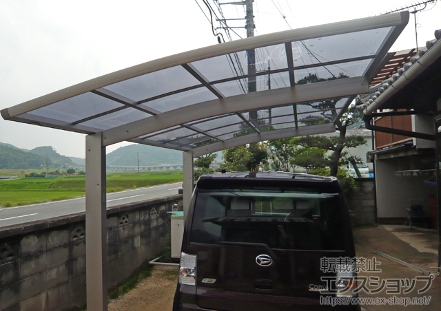 岡山県和気郡和気町ののカーポート プレシオスポート 積雪〜20cm対応 施工例