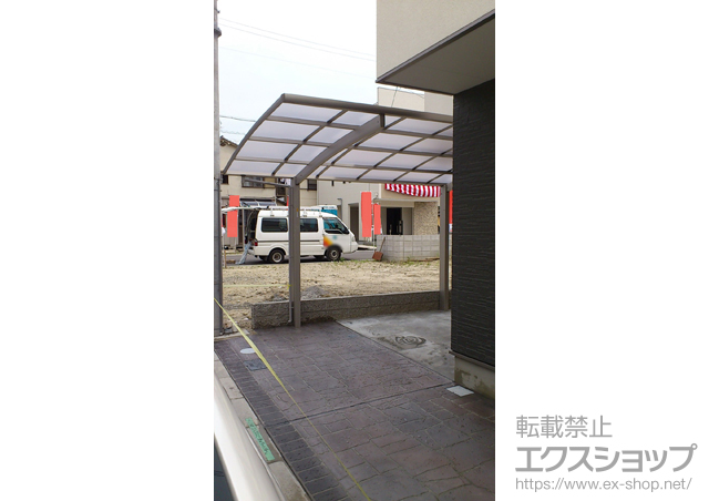 大阪府摂津市ののカーポート プレシオスポート?積雪〜20?対応 施工例