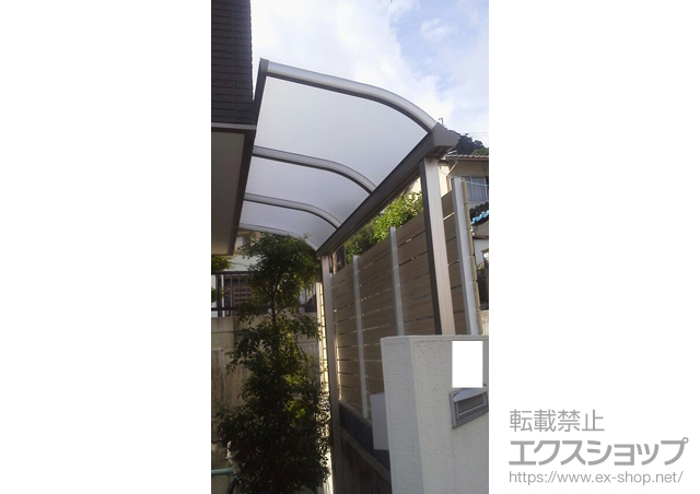 広島県安芸郡海田町ののテラス屋根 プレシオステラス R型 テラスタイプ 単体 積雪〜20cm対応 施工例