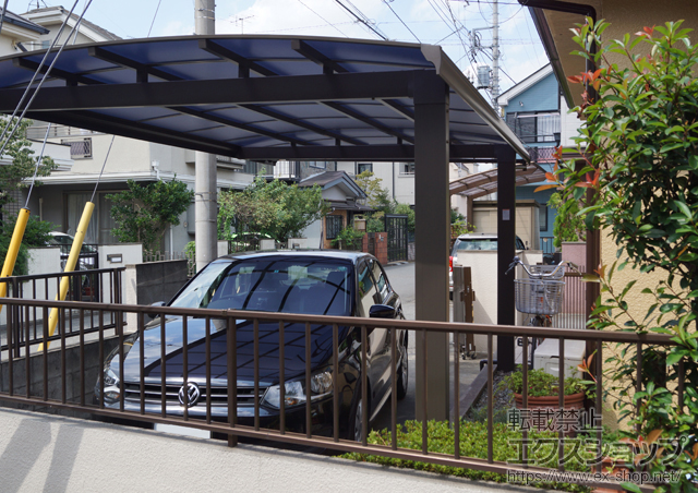 東京都小平市ののカーポート キューブポート 積雪〜20cm対応 施工例