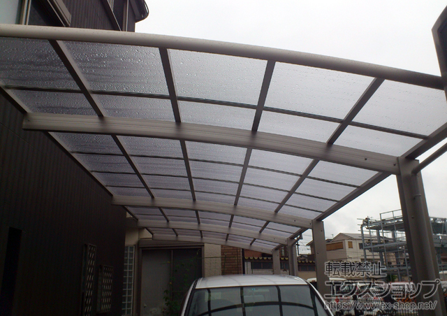 大阪府豊中市ののカーポート レイナポート 縦連棟 積雪〜20cm対応 施工例