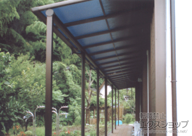 宮崎県日南市ののテラス屋根 ヴェクターテラス F型 テラスタイプ 連棟 積雪〜20ｃｍ対応 施工例