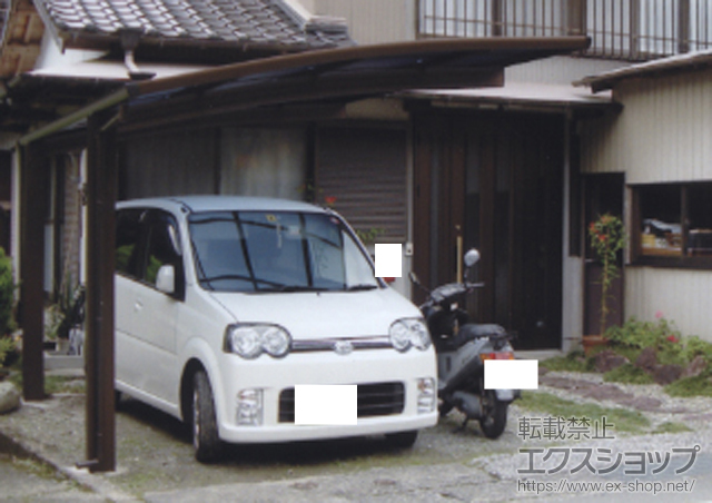 高知県吾川郡仁淀川町ののカーポート レイナポート 積雪〜20cm対応 施工例