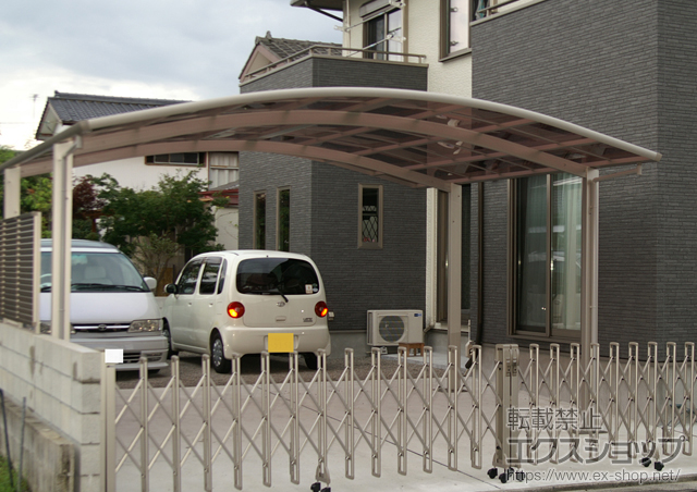 宮崎県日向市ののカーポート レイナツインポート 積雪〜20cm対応 施工例