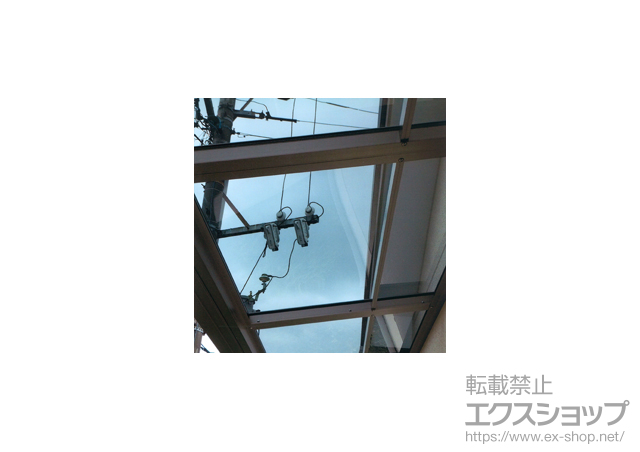 愛知県丹羽郡扶桑町のLIXIL リクシル（トステム）のバルコニー・ベランダ屋根 ライザーテラスII F型 屋根タイプ 積雪〜20?対応 施工例