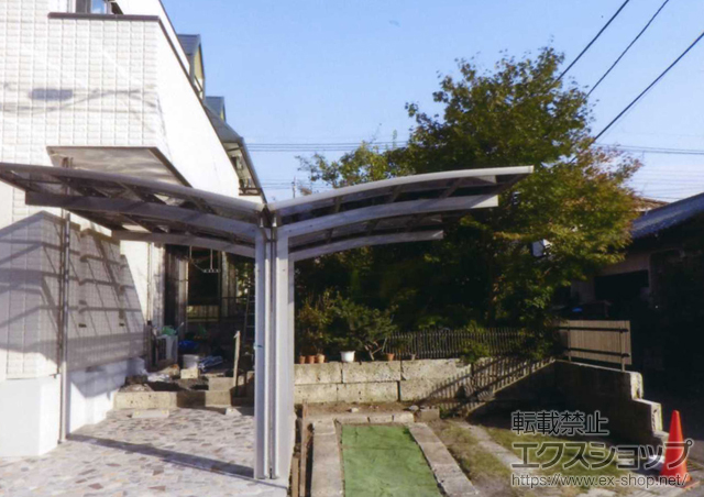 栃木県宇都宮市ののカーポート プレシオスポート Y合掌 積雪〜20cm対応 施工例