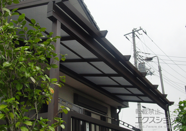 埼玉県草加市ののテラス屋根 ナチュレ Nn型 標準納まり 単体 積雪〜20cm対応 施工例