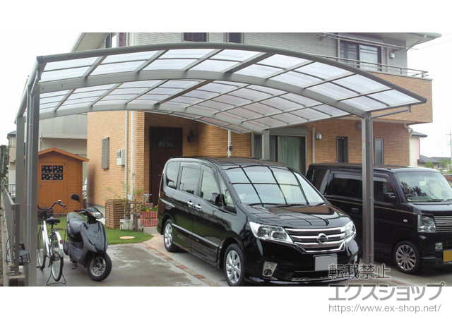 茨城県ひたちなか市ののカーポート レイナツインポート 積雪〜20cm対応 施工例