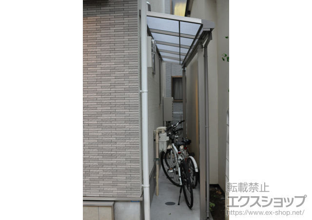 東京都中野区のLIXIL リクシル（トステム）のテラス屋根 ライザーテラスII F型 テラスタイプ 単体 施工例