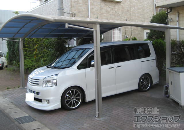 千葉県八街市ののカーポート レイナツインポート 積雪〜20cm対応 施工例