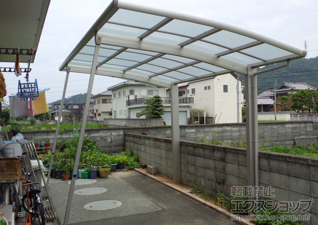 徳島県名西郡石井町ののカーポート レイナポート 積雪〜20cm対応+屋根ふき材補強部品セット 施工例