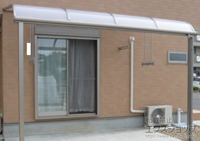 岐阜県可児市のLIXIL リクシル（トステム）のテラス屋根 ライザーテラスII R型 テラスタイプ 単体 施工例