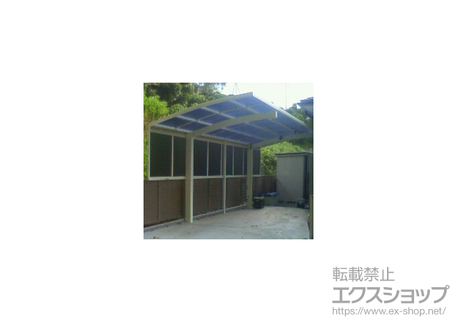 神奈川県横浜市ののカーポート レイナポート 積雪〜20cm対応+レイナポート サイドパネル 57-10 施工例