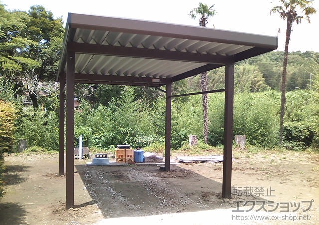 千葉県袖ヶ浦市ののカーポート ジーポートneo 積雪100cmＡタイプ 4本柱 角柱仕様 施工例