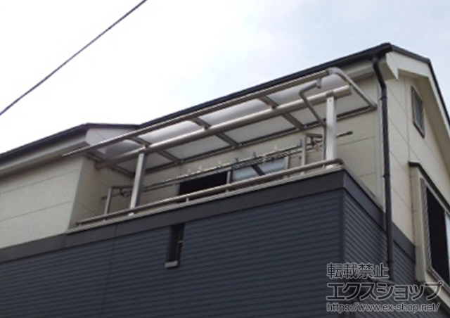 埼玉県川口市ののバルコニー・ベランダ屋根 ヴェクターテラス R型 屋根タイプ 単体 積雪〜20cm対応 施工例