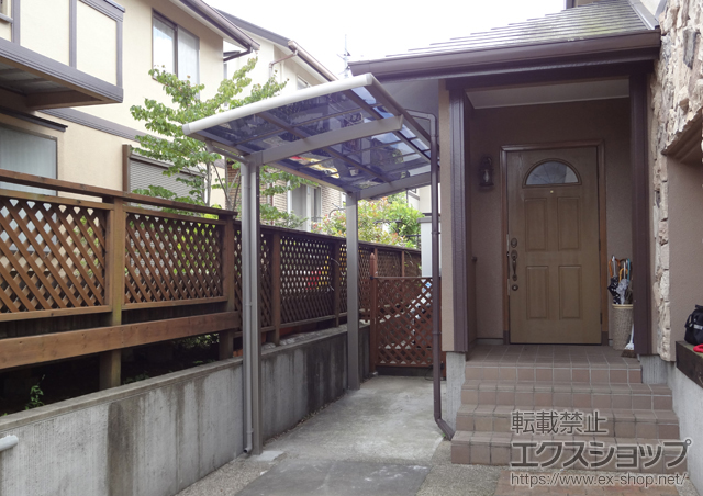 千葉県千葉市のLIXIL リクシル（トステム）のサイクルポート・駐輪場 カーブポートシグマIII ミニ 積雪〜20cm対応 施工例