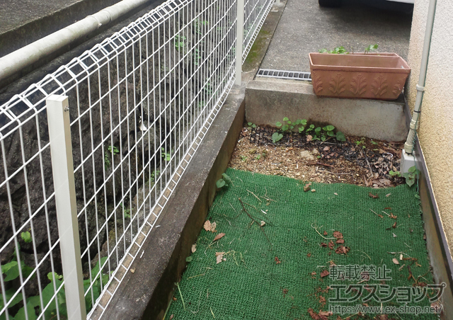 兵庫県宝塚市ののフェンス・柵 イーネットフェンス1F型 フリーポールタイプ 施工例