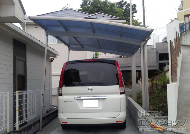 神奈川県横浜市ののカーポート プレシオスポート 積雪〜20cm対応 施工例