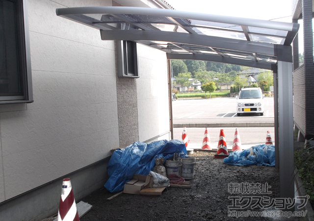 宮城県白石市のLIXIL リクシル（トステム）のカーポート カーブポートシグマIII 積雪〜30?対応 施工例
