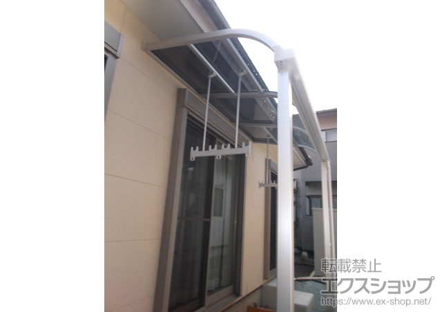 宮城県白石市のLIXIL リクシル（トステム）のテラス屋根 ライザーテラスII R型 テラスタイプ 積雪〜20?対応 施工例