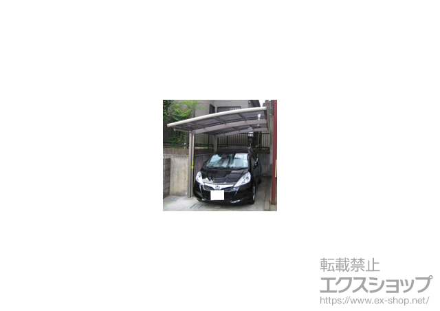 千葉県我孫子市のLIXIL リクシル（トステム）のカーポート カーブポートシグマIII 積雪〜30cm対応 施工例