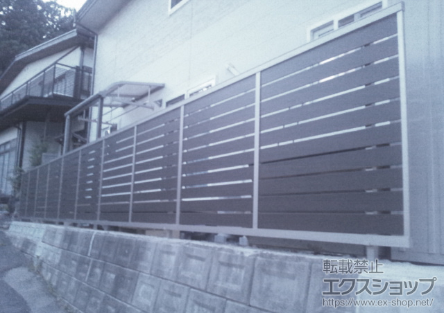 岩手県盛岡市のLIXIL リクシル(新日軽)のフェンス・柵 セレビューフェンスRP3型 施工例