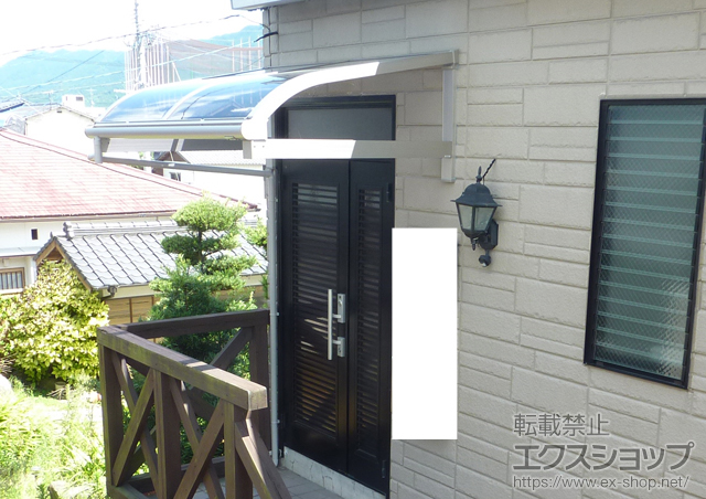 福岡県久留米市ののバルコニー・ベランダ屋根 ヴェクターテラス R型 ルーフタイプ 単体 積雪〜20cm対応 施工例