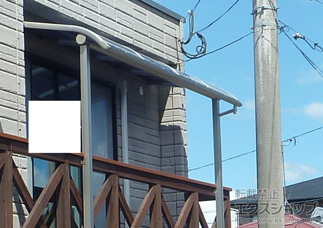 福岡県久留米市ののテラス屋根 プレシオステラス R型 テラスタイプ 単体 積雪〜20cm対応 施工例