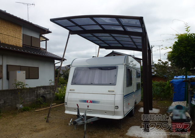 茨城県笠間市ののカーポート レイナポート 積雪〜20cm対応 施工例