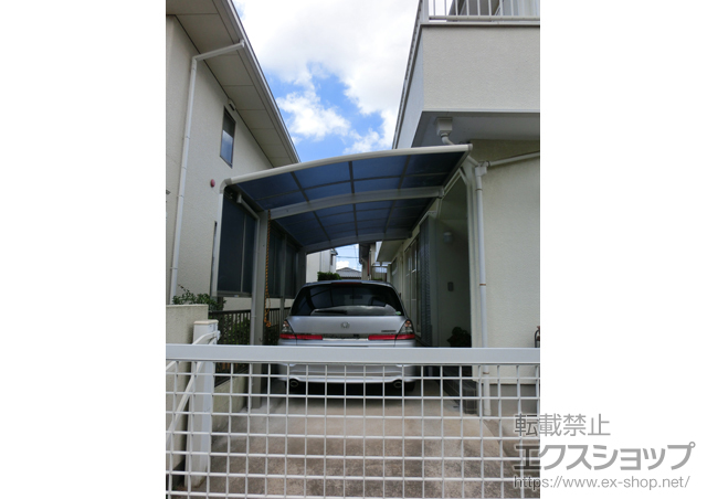 千葉県船橋市ののカーポート プレシオスポート 積雪〜20cm対応+サイドパネル 施工例