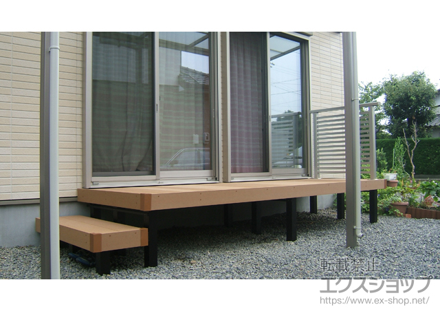 静岡県焼津市ののウッドデッキ リウッドデッキ 200 施工例