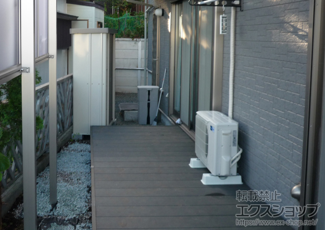 神奈川県横浜市ののウッドデッキ リウッドデッキ 200 連棟 施工例