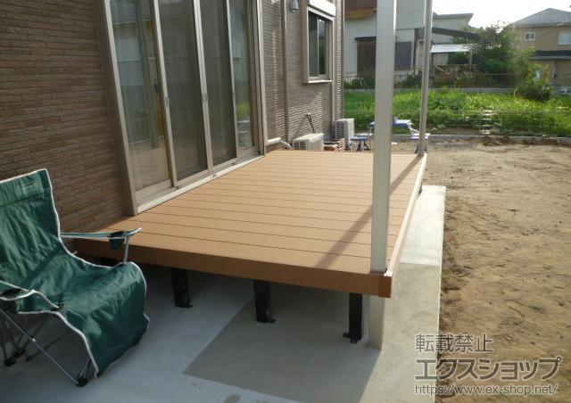 千葉県成田市ののウッドデッキ リウッドデッキ 施工例