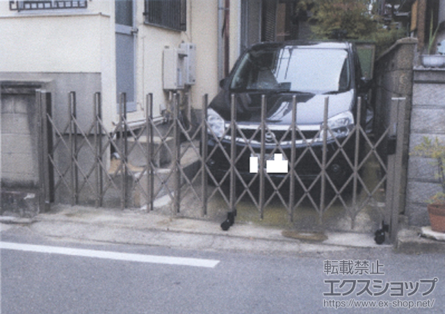 大阪府寝屋川市ののカーゲート トリップゲート PA型 ノンレール 片開き 施工例