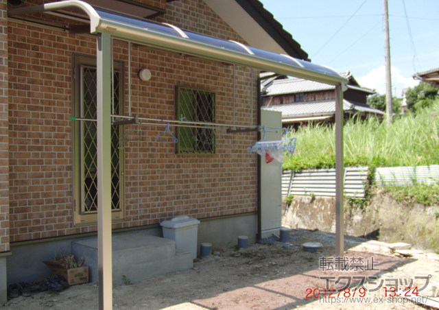 兵庫県赤穂市ののテラス屋根 ヴェクターテラス R型 テラスタイプ 単体 積雪対応〜20? 施工例