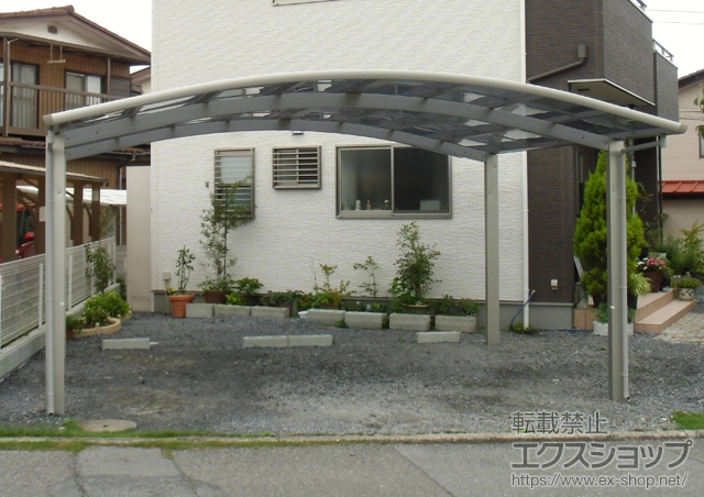 栃木県鹿沼市ののカーポート レイナツインポート 積雪〜20cm対応 施工例