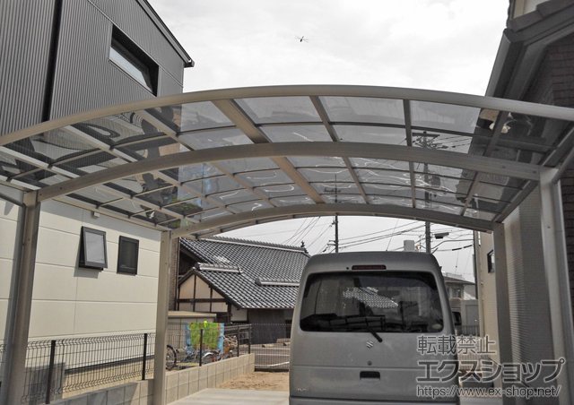 広島県広島市ののカーポート プレシオスポート ワイド 積雪〜20ｃｍ対応 施工例