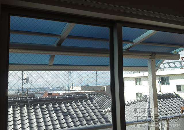 兵庫県神戸市ののバルコニー・ベランダ屋根 プレシオステラス R型 屋根タイプ 単体　積雪〜20cm対応 施工例